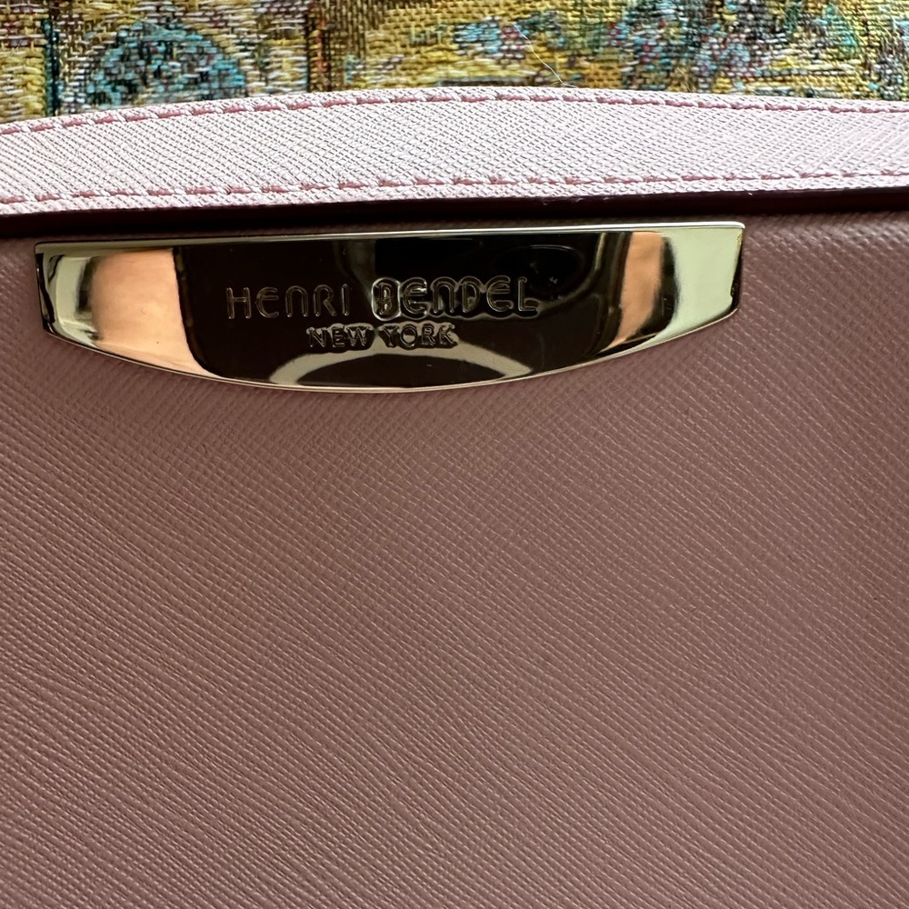 Henri Bendel Pink Safianno Leather Crossbody Bag in  NWOT Price Firm - Picture 3 of 10